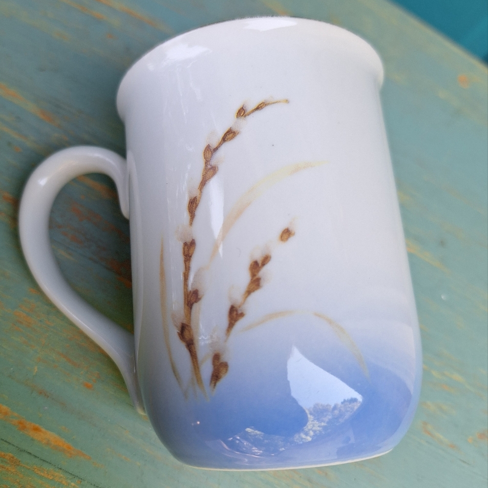 Bird Mug Otagiri Japan Coffee Cup Teacup Pretty Cute Birds Porcelain Gold Leaf - Picture 7 of 16